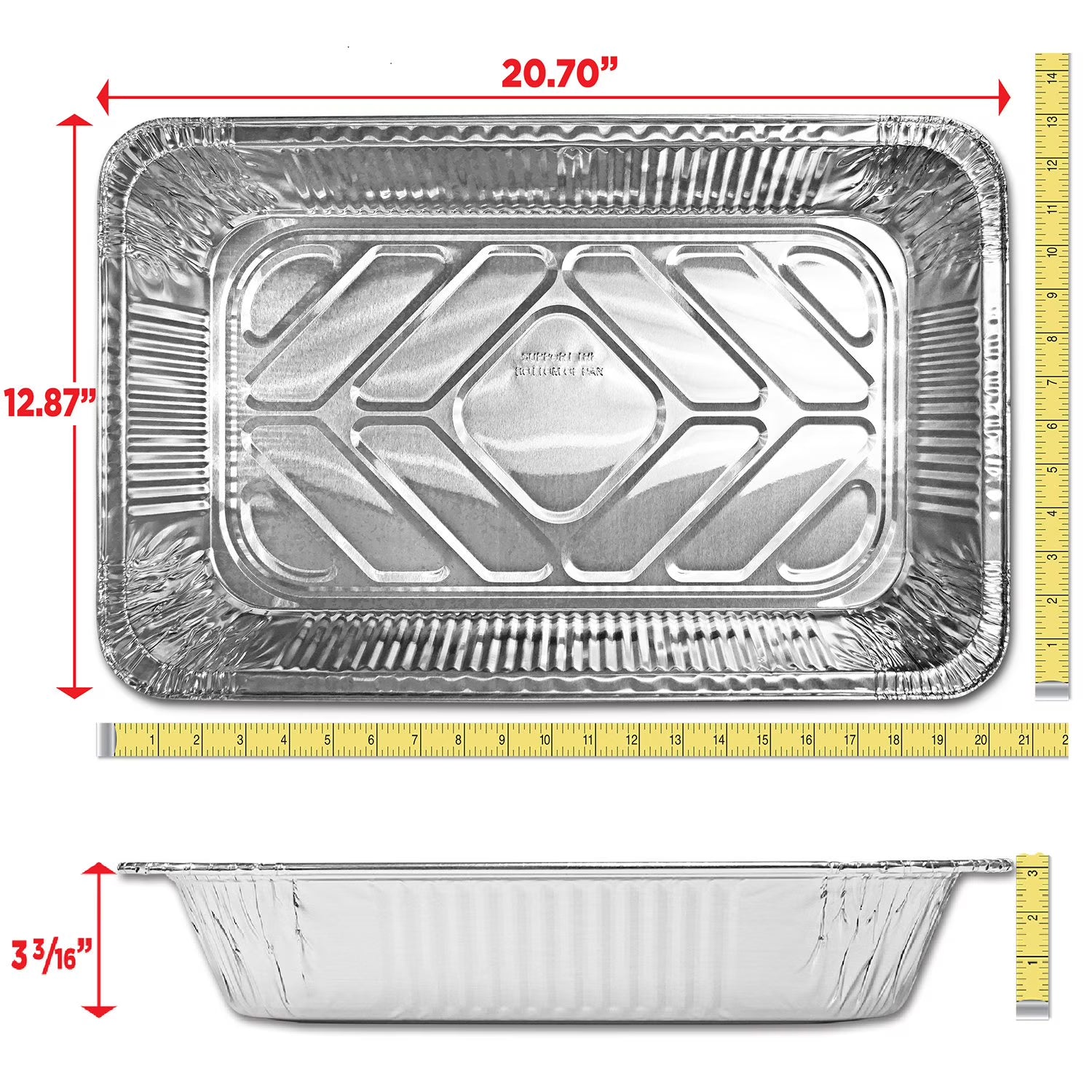 Member's Mark Full Size Aluminum Steam Table Pans, 18 ct.