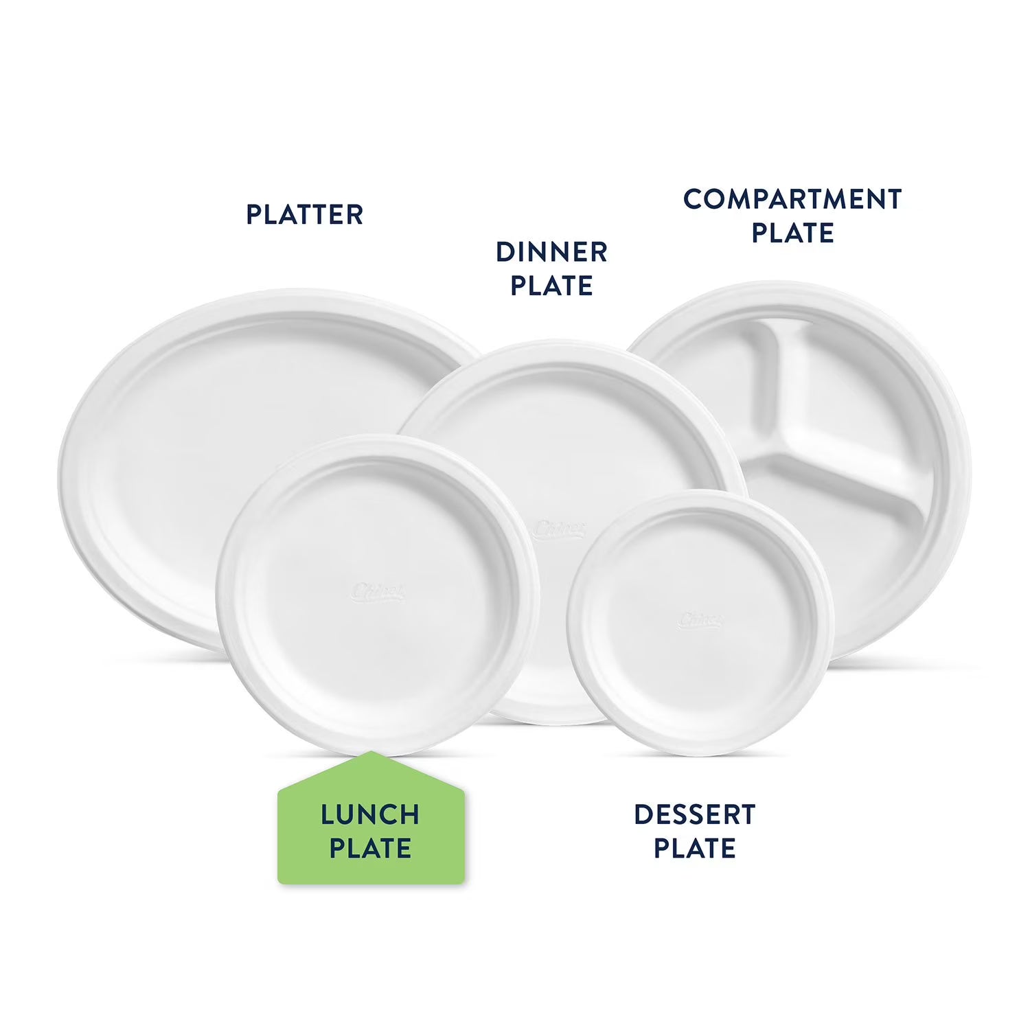 Chinet Classic Lunch Paper Plate, 8.75", 225 ct.