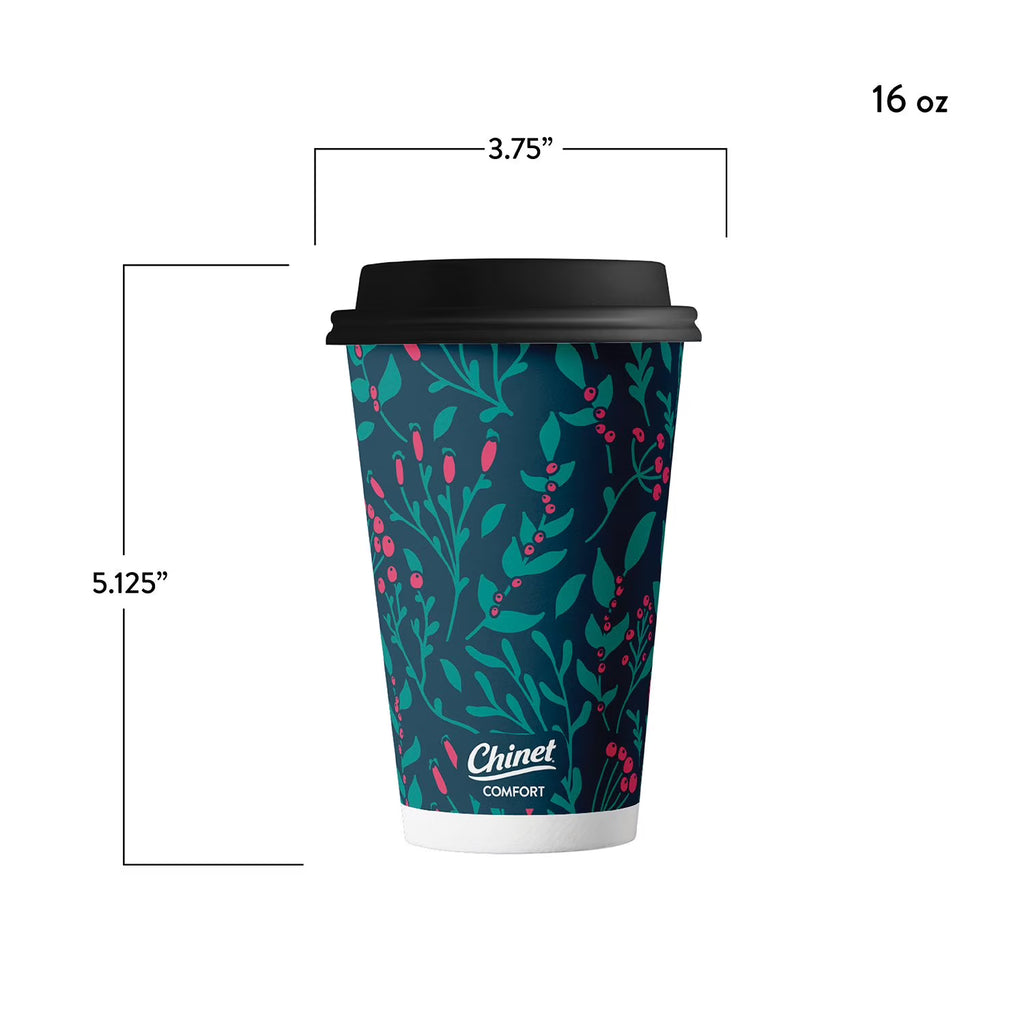 Chinet Comfort Cup and Lids, 16 oz. 70 ct.