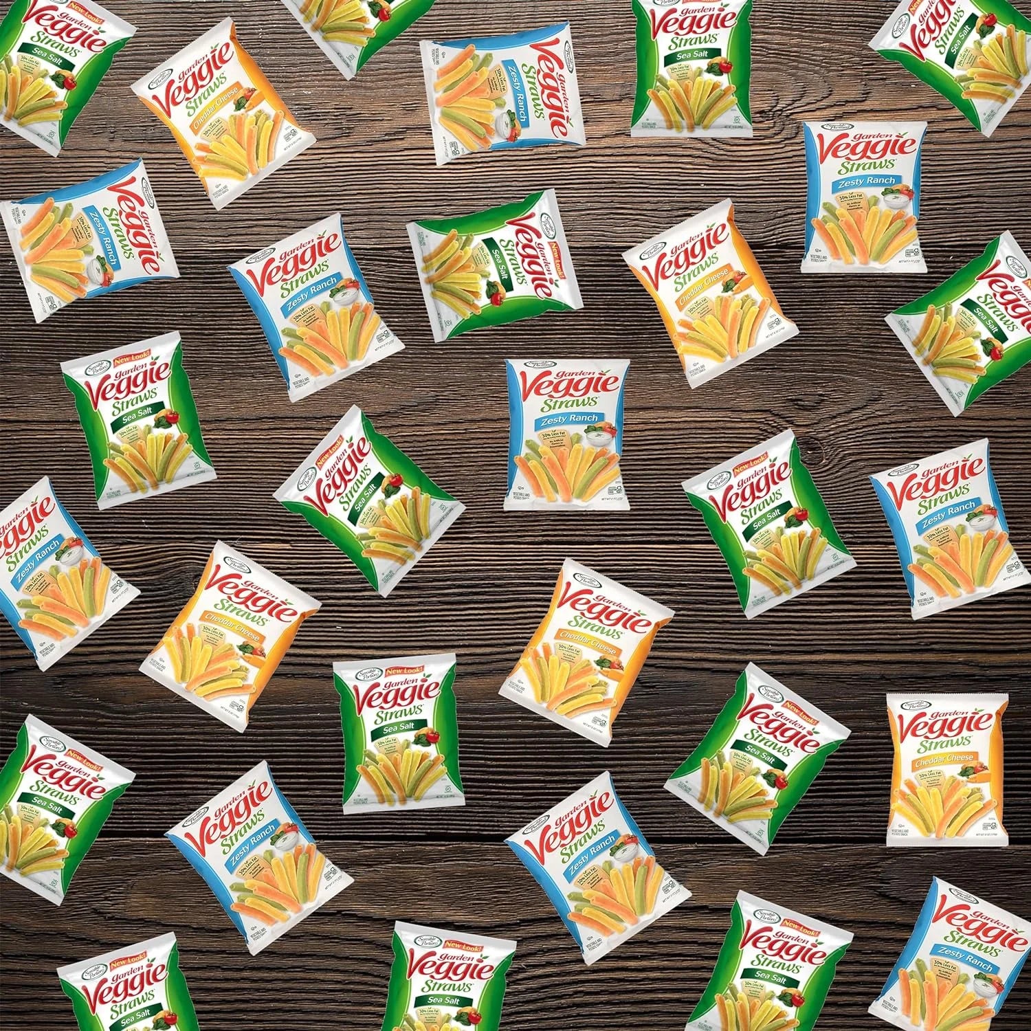 Sensible Portions Garden Veggie Straw, Variety Pack, 30 pk.