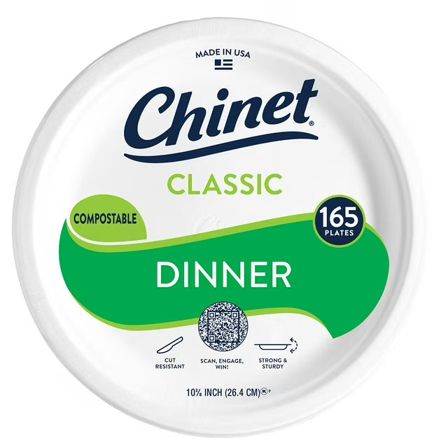 Chinet Classic Dinner Paper Plates