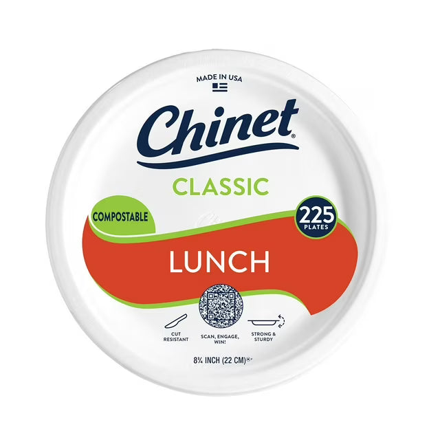 Chinet Classic Lunch Paper Plate