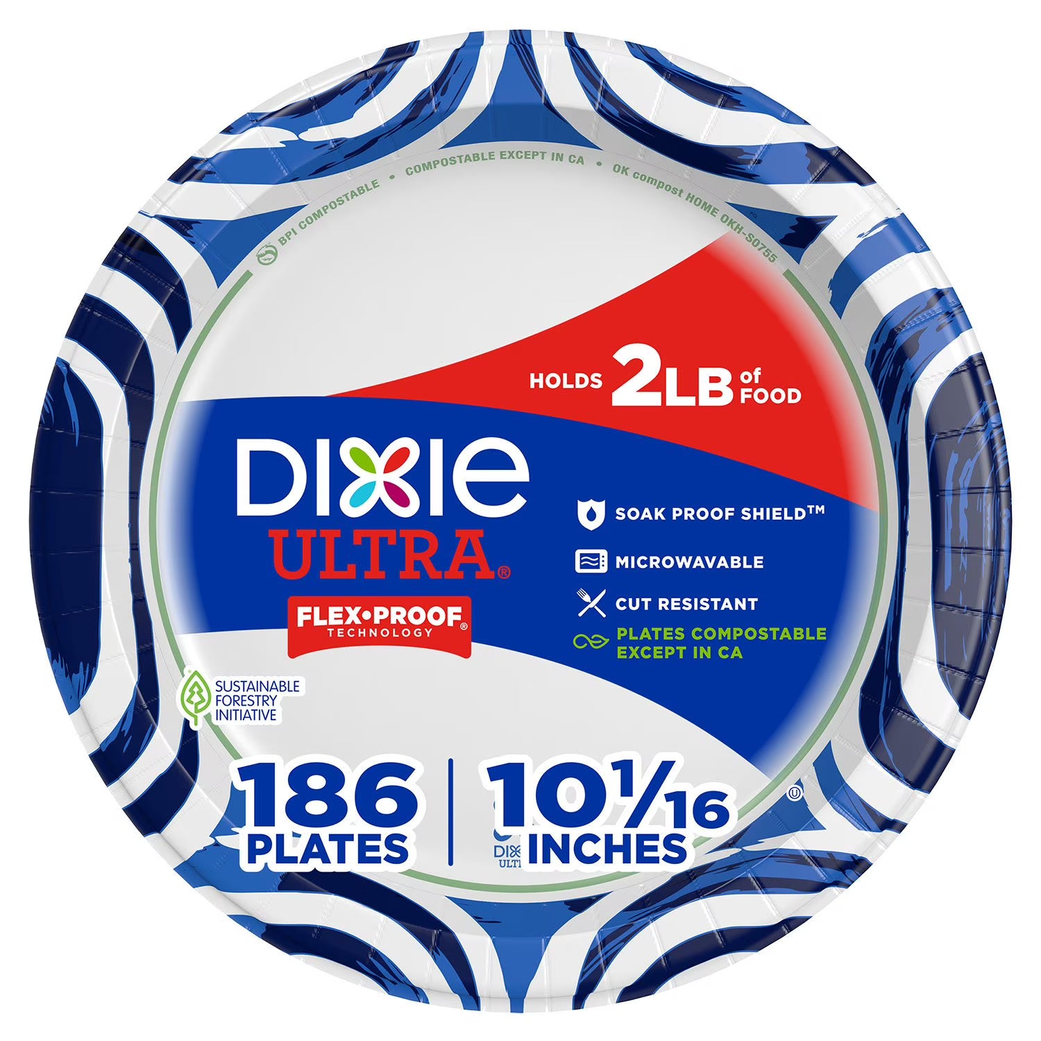 Dixie Ultra Heavyweight Dinner Paper Plates