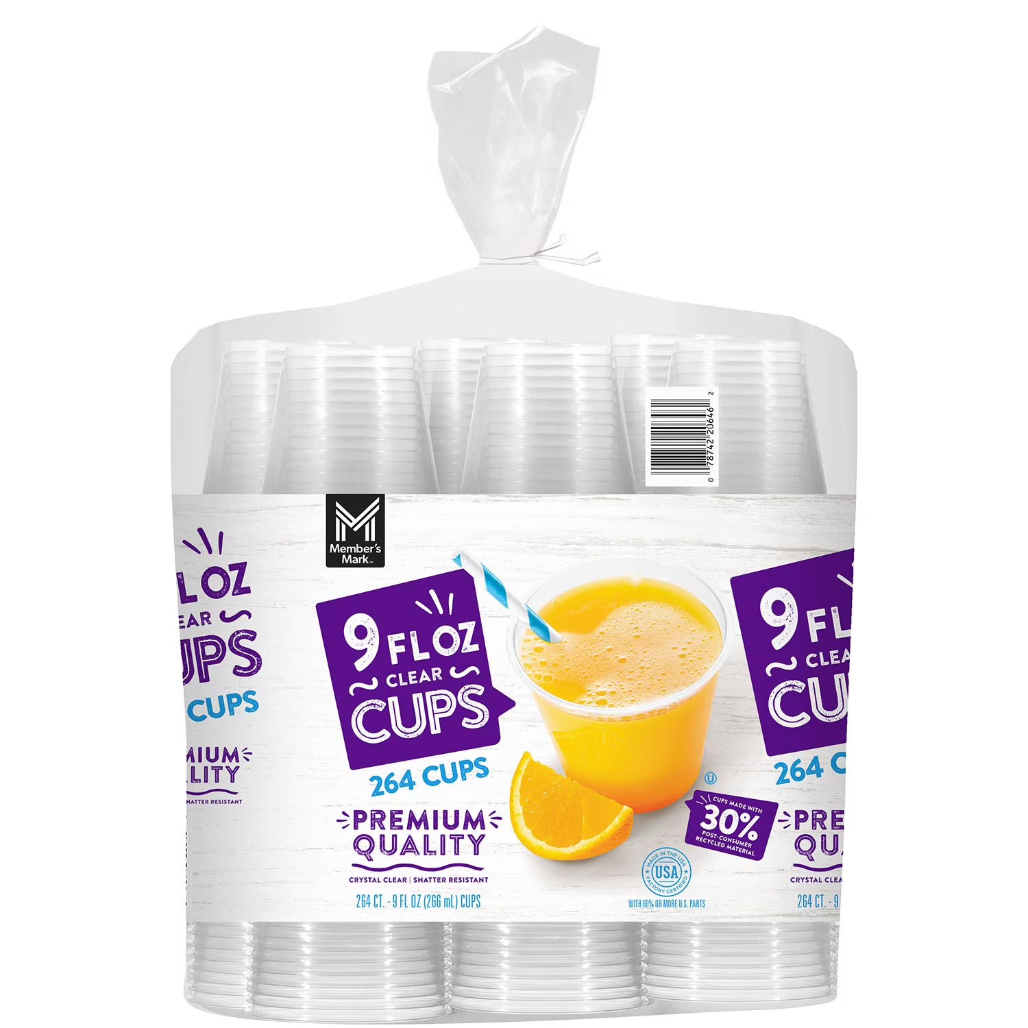 Member's Mark Clear Plastic Cups 