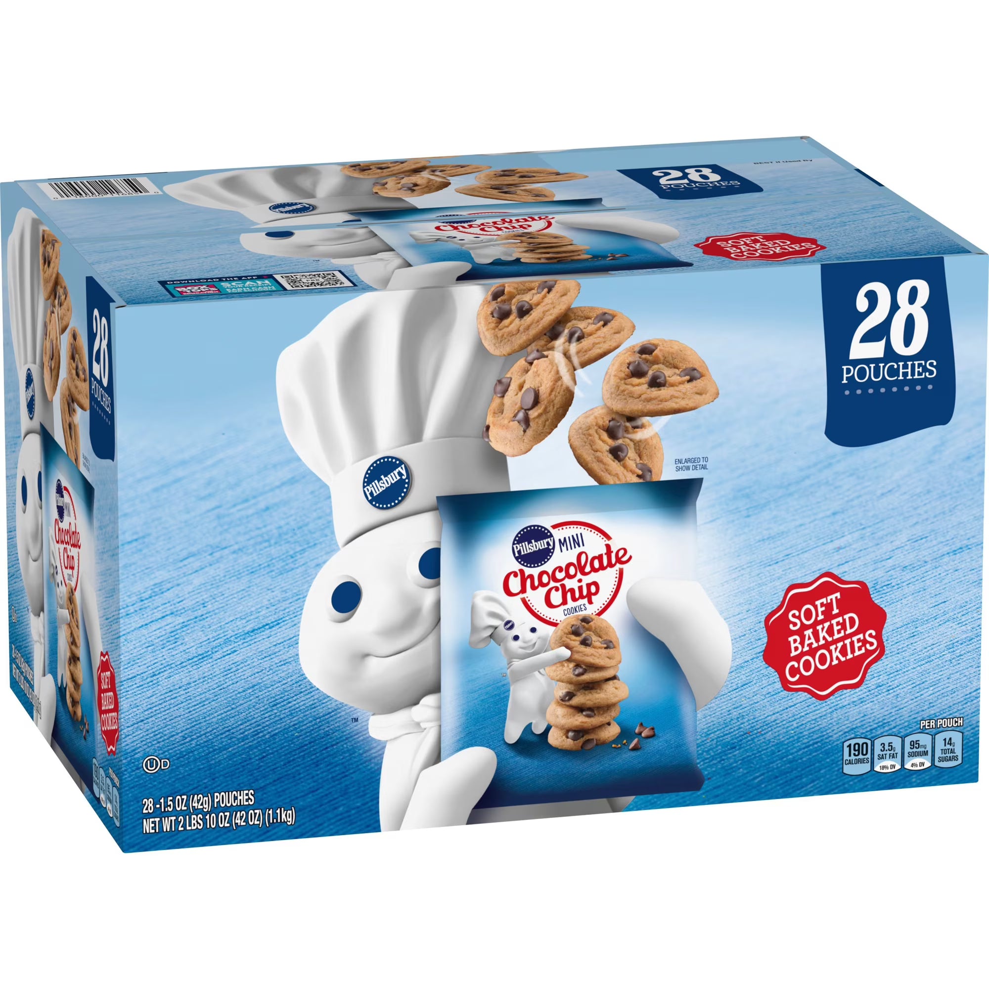 Pillsbury Soft Baked Mini Chocolate Chip Cookies