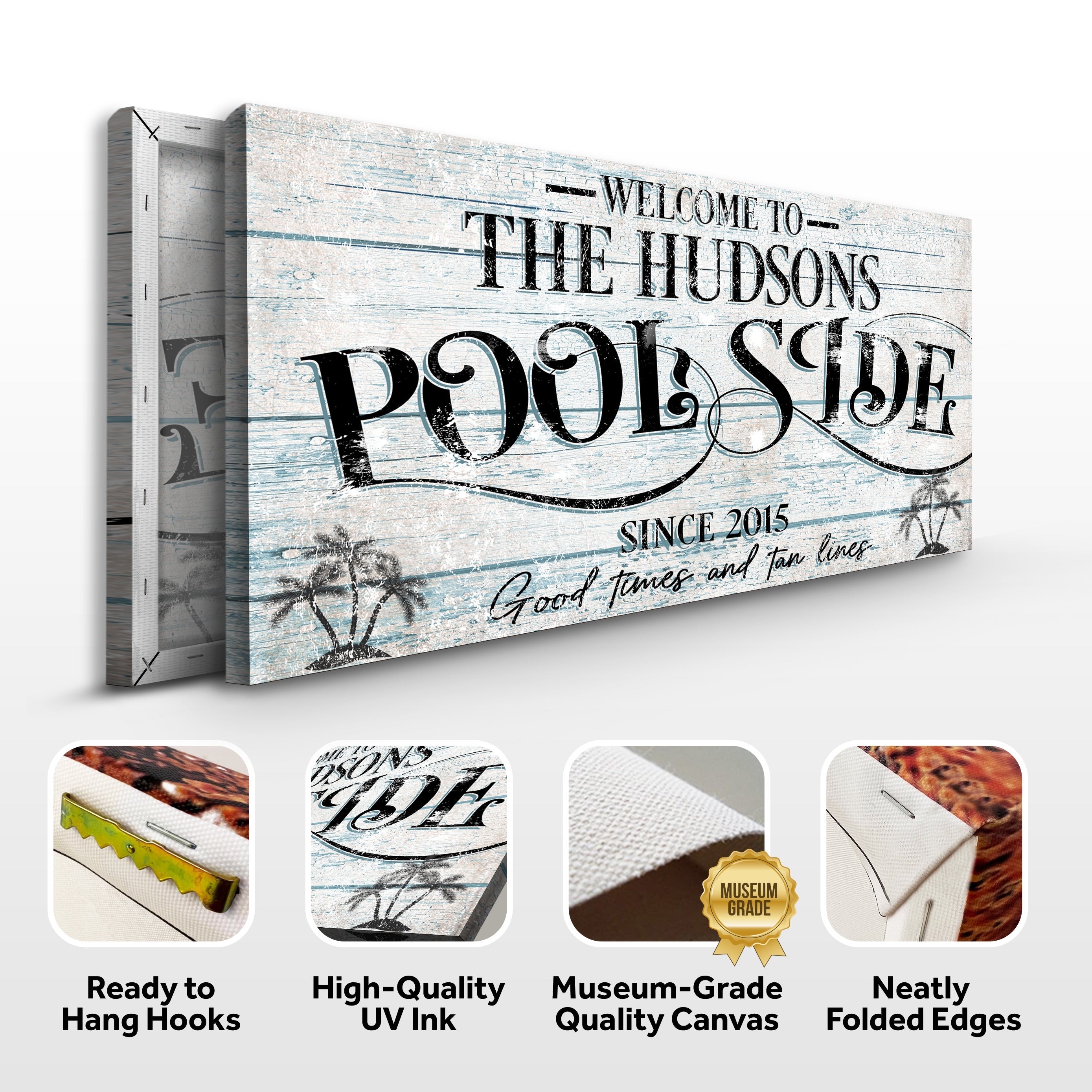Personalized Poolside Sign II