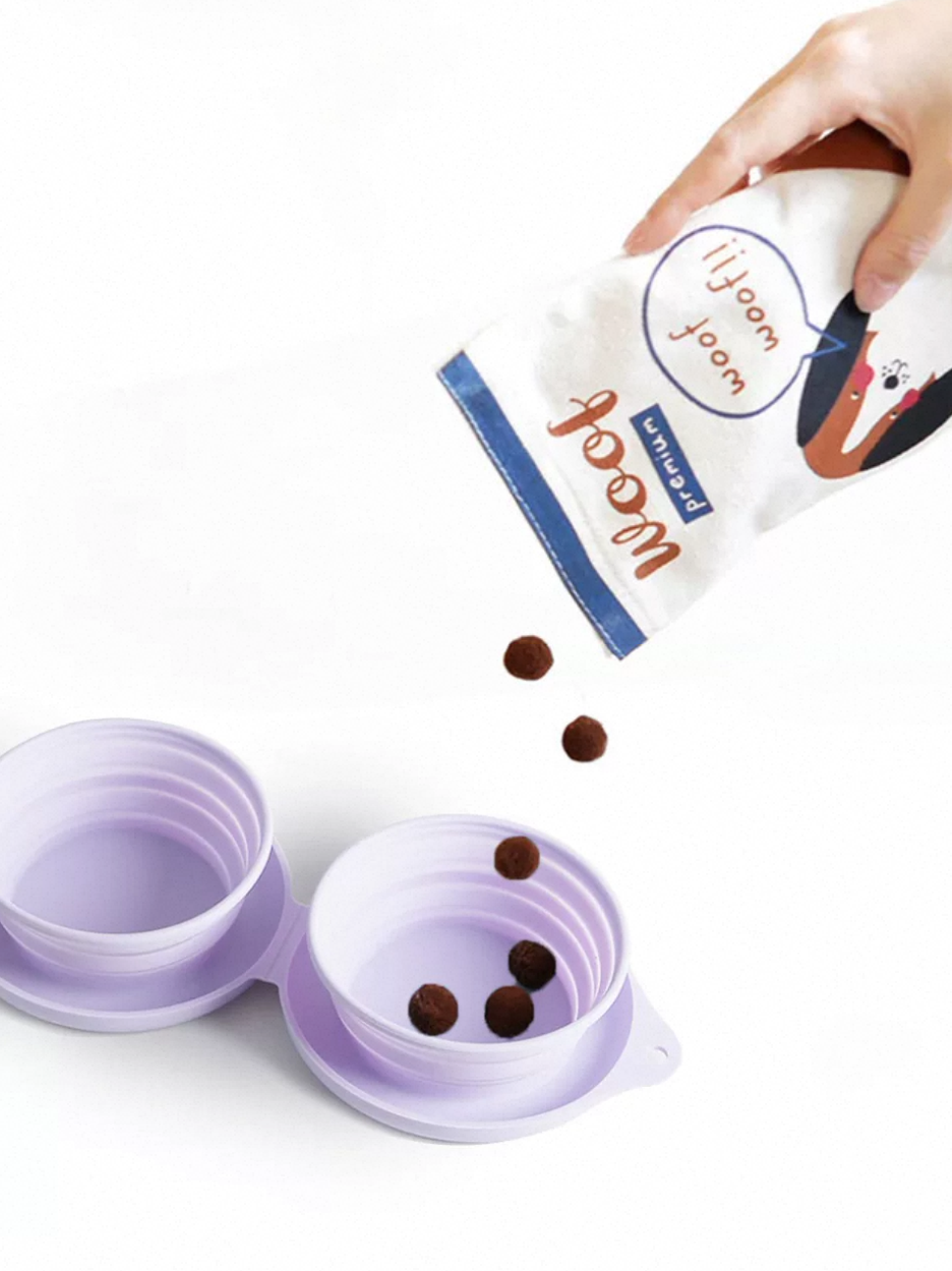 Milou & Lumi Foldable Pet Travel Bowl