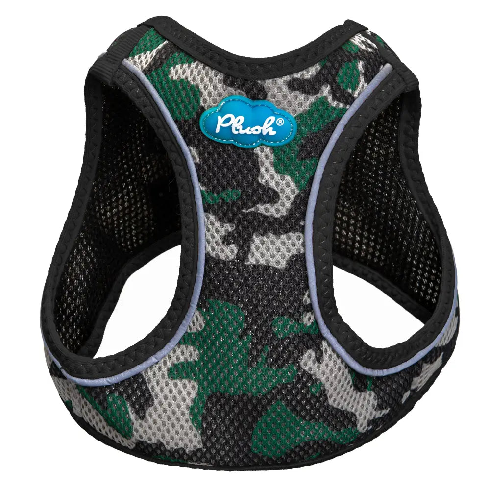 Plush Step In Air Mesh Harness - Camo