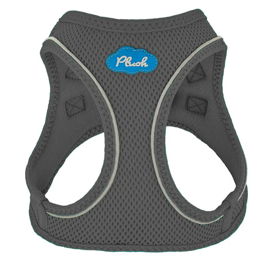 Plush Step In Air Mesh Harness - Shark Grey
