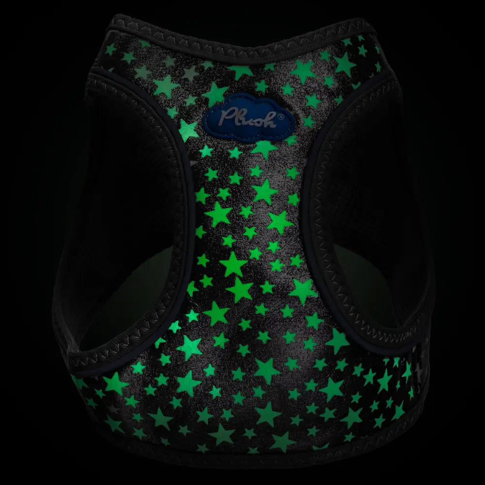 Plush Step In Glitter Glow Harness - Gunmetal