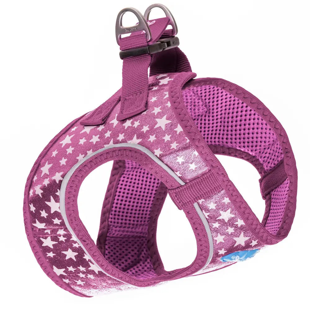 Plush Step In Glitter Glow Harness Pink
