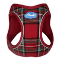 Plush Step In Harness Plaid Red